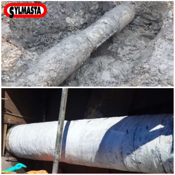 Chemical Plant SylWrap Only Effluent Pipe Before After 800x800 Sylmasta